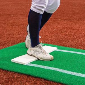 Signature Practice Mat (Softball) Showing Legs and Feet