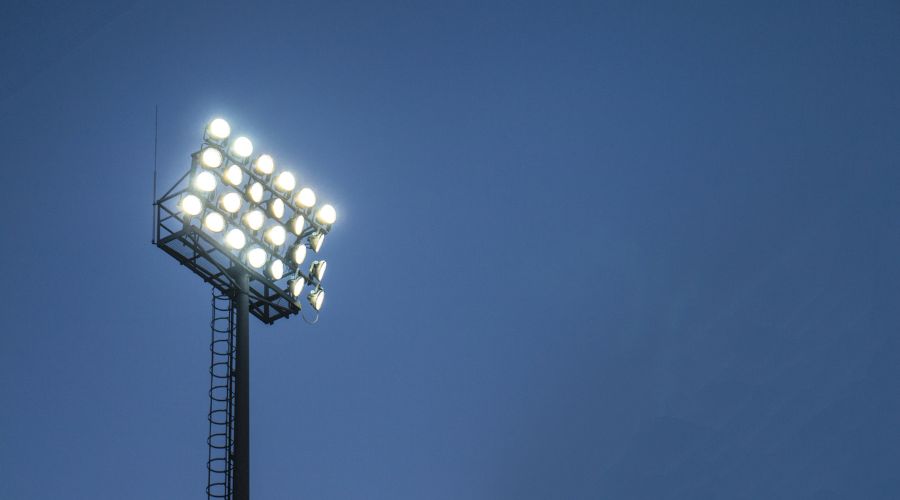 high power LED stadium lighting tower used for sports facilities